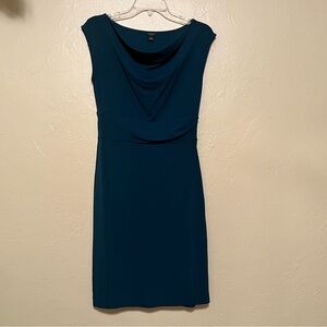 Ann Taylor Deep Blue Midi Dress size 2